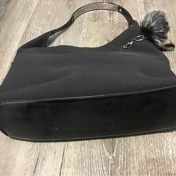 Gucci Hobo Silver Bar Nylon Bag - Picture 8 of 12